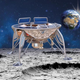 Artist’s depiction of Beresheet on the lunar surface.
